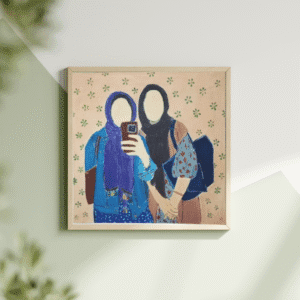 handmade faceless portrait