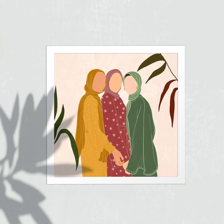 faceless portrait of girls