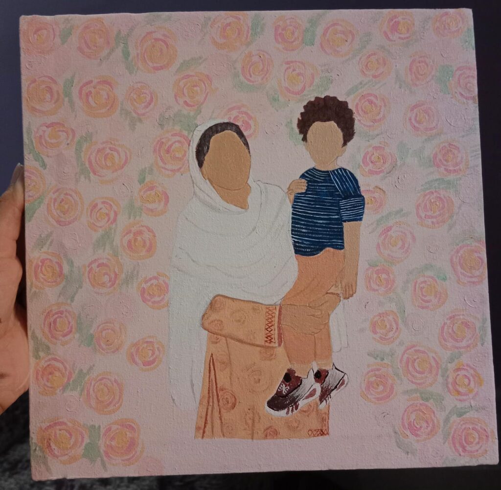 Artbydeeja faceless portrait